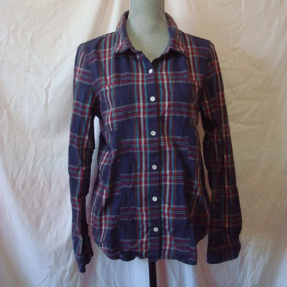 Plaid Roxy button down - Picture 1 of 3
